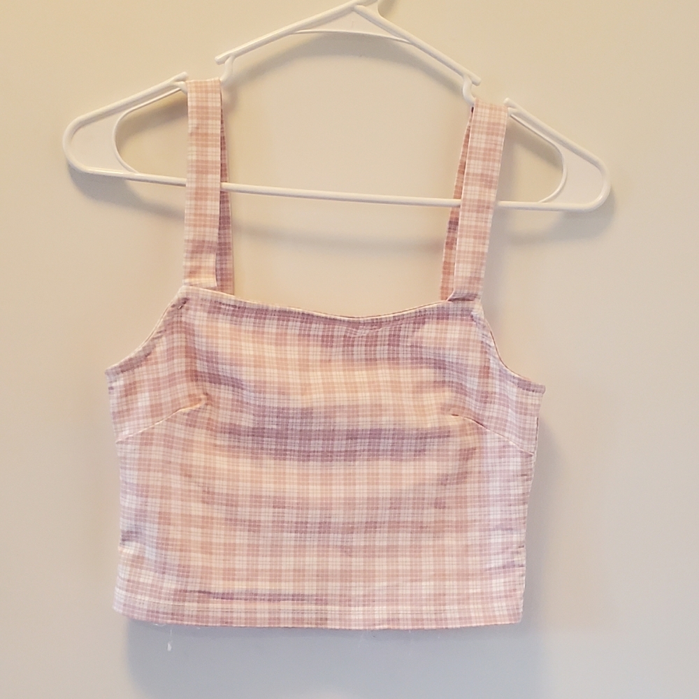 Altar'd State plaid crop top